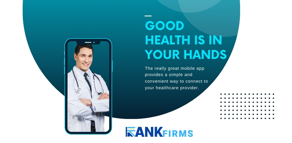 Blue Modern Healthcare Mobile App