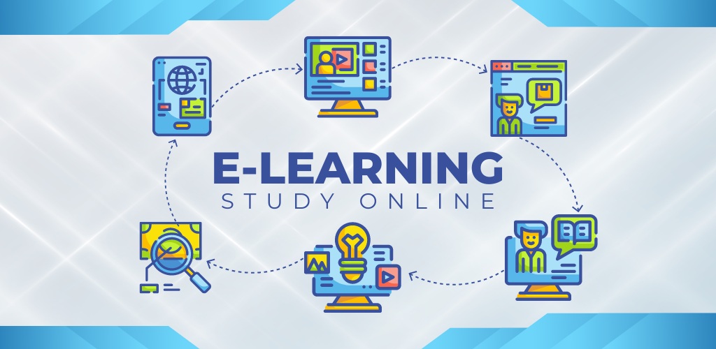 Blue and White Corporate E-Learning